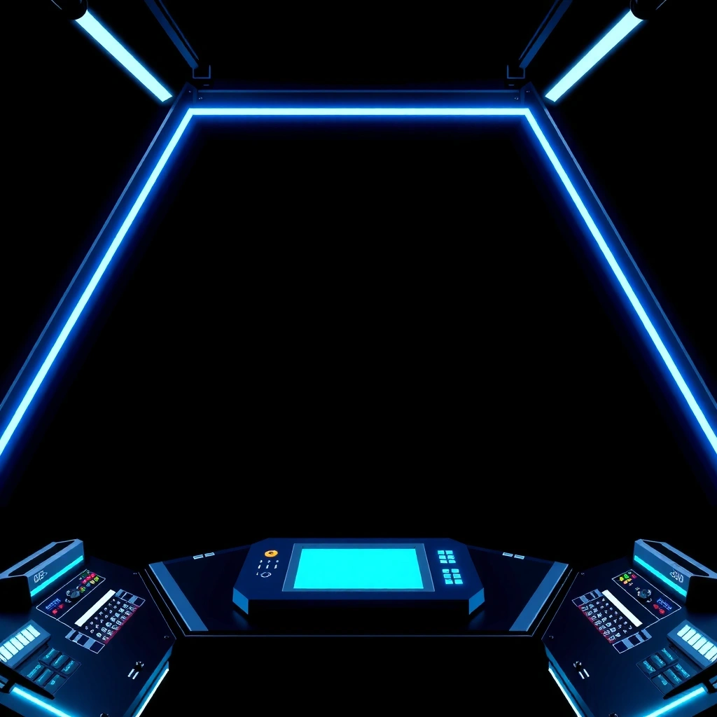 Deep space geometric abstract background